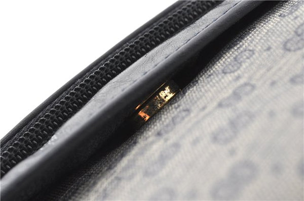 Authentic GUCCI Micro GG PVC Leather Shoulder Cross Body Bag Purse Navy 0271G