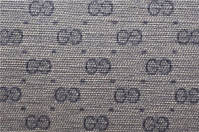 Authentic GUCCI Micro GG PVC Leather Shoulder Cross Body Bag Purse Navy 0271G