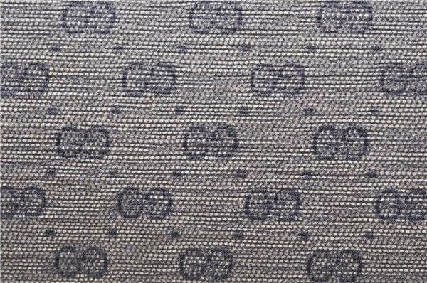 Authentic GUCCI Micro GG PVC Leather Shoulder Cross Body Bag Purse Navy 0271G