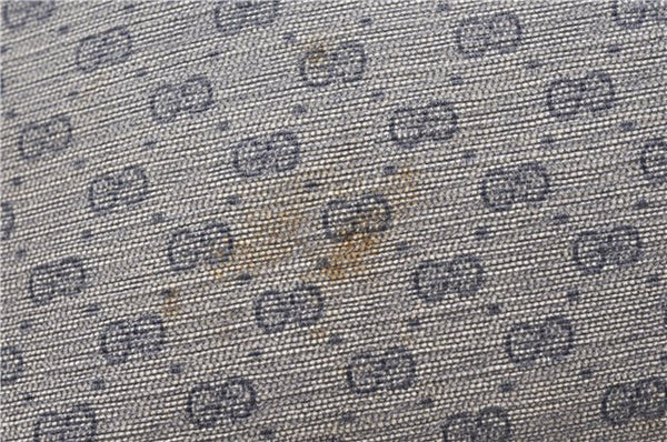 Authentic GUCCI Micro GG PVC Leather Shoulder Cross Body Bag Purse Navy 0271G