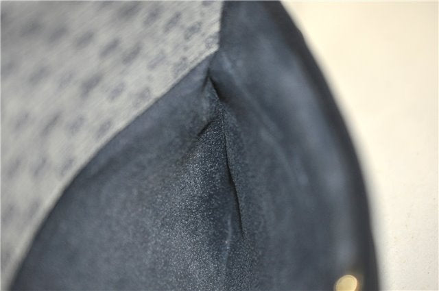 Authentic GUCCI Micro GG PVC Leather Shoulder Cross Body Bag Purse Navy 0271G