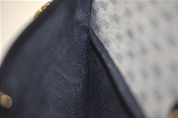 Authentic GUCCI Micro GG PVC Leather Shoulder Cross Body Bag Purse Navy 0271G