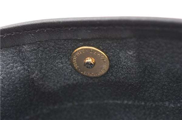 Authentic GUCCI Micro GG PVC Leather Shoulder Cross Body Bag Purse Navy 0271G