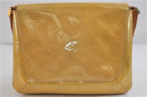 Auth Louis Vuitton Vernis Thompson Street Shoulder Bag Yellow M91008 LV 0272D