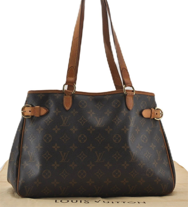 Authentic Louis Vuitton Monogram Batignolles Horizontal Tote Bag M51154 LV 0272F