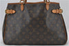 Authentic Louis Vuitton Monogram Batignolles Horizontal Tote Bag M51154 LV 0272F