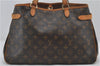 Authentic Louis Vuitton Monogram Batignolles Horizontal Tote Bag M51154 LV 0272F