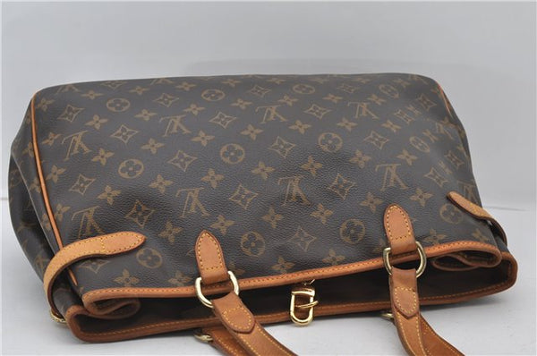 Authentic Louis Vuitton Monogram Batignolles Horizontal Tote Bag M51154 LV 0272F