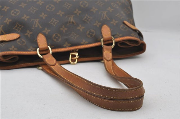 Authentic Louis Vuitton Monogram Batignolles Horizontal Tote Bag M51154 LV 0272F