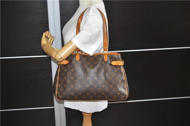 Authentic Louis Vuitton Monogram Batignolles Horizontal Tote Bag M51154 LV 0272F