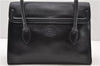 Authentic GUCCI Shooulder Hand Bag Purse Leather Black 0273D