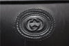 Authentic GUCCI Shooulder Hand Bag Purse Leather Black 0273D