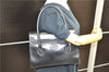 Authentic GUCCI Shooulder Hand Bag Purse Leather Black 0273D