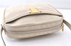 Authentic Salvatore Ferragamo Vara Shoulder Cross Body Bag Suede Beige SF 0273G