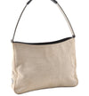 Authentic PRADA Vintage Canvas Leather Shoulder Hand Bag Purse Beige 0274G