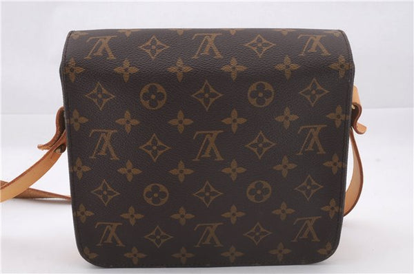 Authentic Louis Vuitton Monogram Cartouchiere MM M51253 Shoulder Cross Bag 0276F