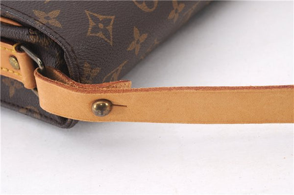 Authentic Louis Vuitton Monogram Cartouchiere MM M51253 Shoulder Cross Bag 0276F