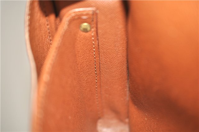 Authentic Louis Vuitton Monogram Cartouchiere MM M51253 Shoulder Cross Bag 0276F