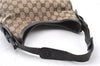 Authentic GUCCI Shoulder Hand Bag GG Canvas Leather 107752 Brown Junk 0276G
