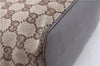 Authentic GUCCI Shoulder Hand Bag GG Canvas Leather 107752 Brown Junk 0276G