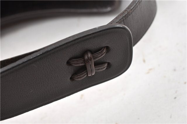 Authentic GUCCI Shoulder Hand Bag GG Canvas Leather 107752 Brown Junk 0276G