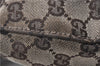 Authentic GUCCI Shoulder Hand Bag GG Canvas Leather 107752 Brown Junk 0276G