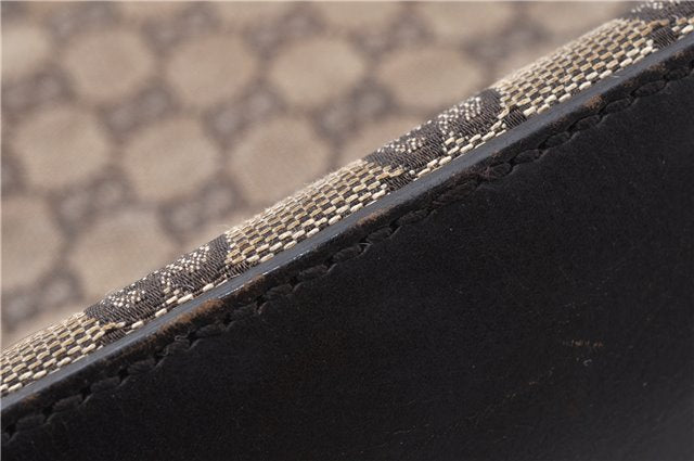 Authentic GUCCI Shoulder Hand Bag GG Canvas Leather 107752 Brown Junk 0276G