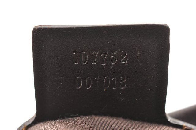 Authentic GUCCI Shoulder Hand Bag GG Canvas Leather 107752 Brown Junk 0276G