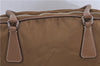 Authentic PRADA Nylon Leather Shoulder Hand Bag Purse Brown 0277D