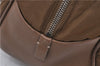 Authentic PRADA Nylon Leather Shoulder Hand Bag Purse Brown 0277D