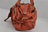 Authentic Chloe Paddington Vintage Leather Shoulder Hand Bag Purse Orange 0277G