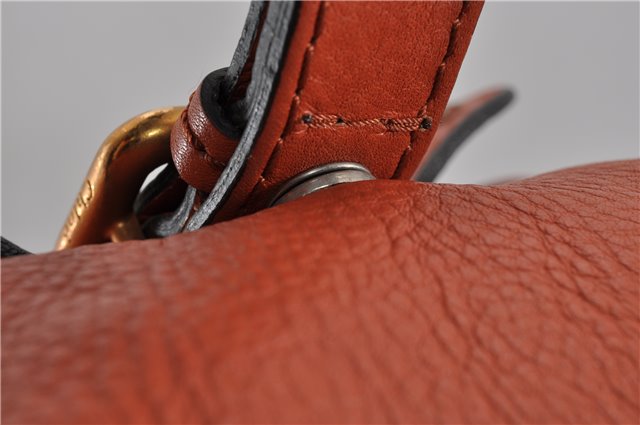 Authentic Chloe Paddington Vintage Leather Shoulder Hand Bag Purse Orange 0277G