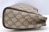 Authentic GUCCI Vintage Clutch Hand Bag Purse GG PVC Leather 130653 Brown 0278G