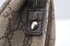 Authentic GUCCI Vintage Clutch Hand Bag Purse GG PVC Leather 130653 Brown 0278G