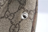 Authentic GUCCI Vintage Clutch Hand Bag Purse GG PVC Leather 130653 Brown 0278G