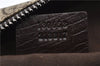 Authentic GUCCI Vintage Clutch Hand Bag Purse GG PVC Leather 130653 Brown 0278G