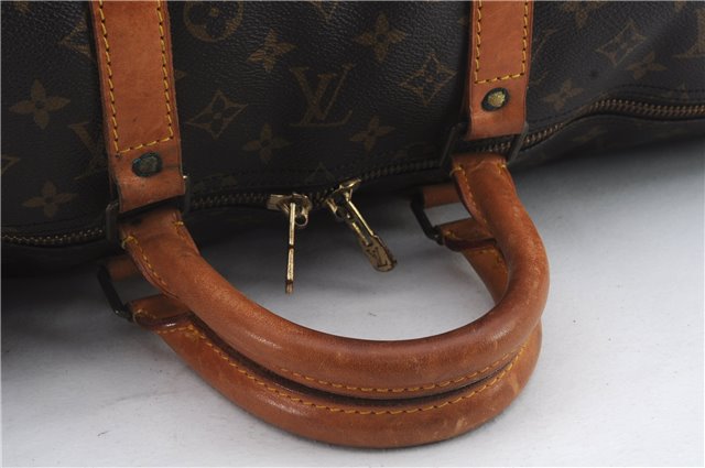 Authentic Louis Vuitton Monogram Keepall 55 Boston Bag M41424 LV 0279D