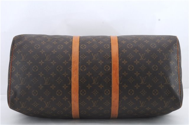 Authentic Louis Vuitton Monogram Keepall 55 Boston Bag M41424 LV 0279D