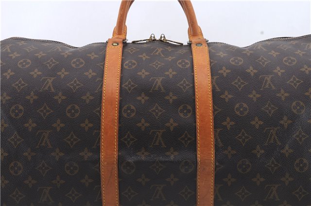 Authentic Louis Vuitton Monogram Keepall 55 Boston Bag M41424 LV 0279D