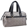 Authentic Louis Vuitton Monogram Mini Josephine GM Hand Bag Blue M92211 LV 0279F