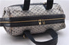 Authentic Louis Vuitton Monogram Mini Josephine GM Hand Bag Blue M92211 LV 0279F