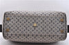 Authentic Louis Vuitton Monogram Mini Josephine GM Hand Bag Blue M92211 LV 0279F