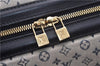 Authentic Louis Vuitton Monogram Mini Josephine GM Hand Bag Blue M92211 LV 0279F