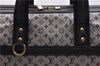 Authentic Louis Vuitton Monogram Mini Josephine GM Hand Bag Blue M92211 LV 0279F