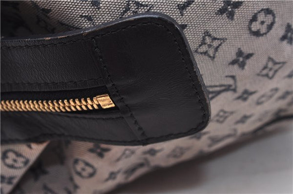 Authentic Louis Vuitton Monogram Mini Josephine GM Hand Bag Blue M92211 LV 0279F