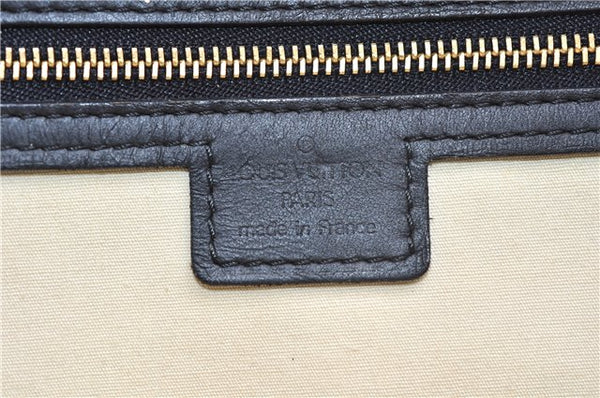 Authentic Louis Vuitton Monogram Mini Josephine GM Hand Bag Blue M92211 LV 0279F