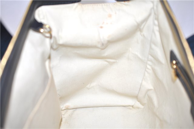 Authentic Louis Vuitton Monogram Mini Josephine GM Hand Bag Blue M92211 LV 0279F