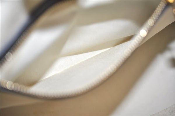 Authentic Louis Vuitton Monogram Mini Josephine GM Hand Bag Blue M92211 LV 0279F