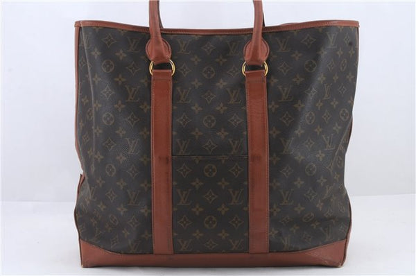 Auth Louis Vuitton Monogram Sac Weekend GM Vintage Tote Hand Bag M42420 LV 0280D