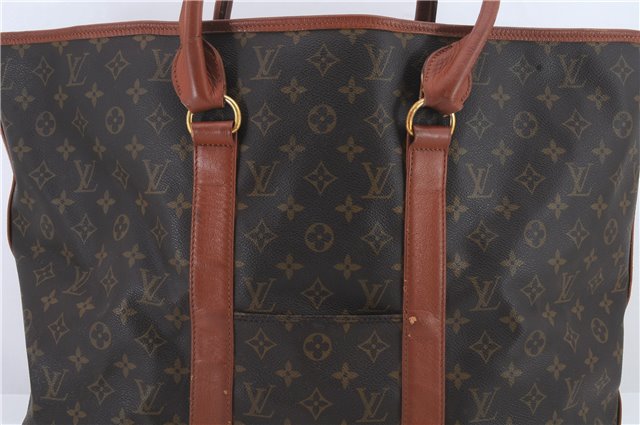 Auth Louis Vuitton Monogram Sac Weekend GM Vintage Tote Hand Bag M42420 LV 0280D